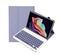 REOSO Tastiera per Huawei Matepad SE 10.4 pollici Custodia, Staccabile Magnetica Pelle Cover con Tastiera Bluetooth Wireless Rimovibile (Viola)