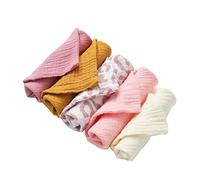 Reoyloep Muslin Wipes per il bambino, 5-Pack Muslin Squares 23x23cm/9.06 "x9.06 Baby Burp Panno di Cotone Salviette per il viso Super Soft