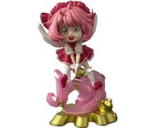 REOZIGN Anya Figure, Pink Dress Jumping Anya Forger Anime Figures 14 cm/5,5 pollici PVC Characters Handicrafts Souvenirs for Anime Fan Gifts