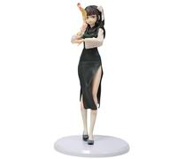 REOZIGN Cheongsam - Statuetta pre-dipinta, 25 cm / 9,8 pollici, personaggio anime, modello statua, decorazione ufficio, ornamento, regali