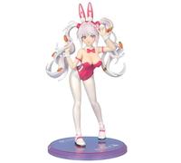 REOZIGN Figura Alice, Due Code Di Cavallo, Orecchie Di Coniglio, 23 Cm, Fatto A Mano, in PVC, Cartone Animato Videogioco Statua Regalo Artigianale