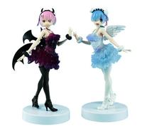 REOZIGN Figurine RE Zero, 23 cm/9 Pollici REM e Ram Anime Personaggi PVC Action Figure Modello Collezione Statuetta Decorazione Ornamento Regali, AURE0952-FR