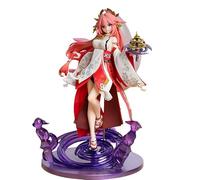 REOZIGN Genshin Impact Figure, Yae Miko, Ganyu, Kamisato Ayaka PVC Anime Cartoon Gioco Personaggio Modello Statua Da Collezionare Ufficio Ornamento Regalo (Yae Miko 24cm)