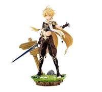 REOZIGN Genshin Impact Figures, Traveler Lumine, Aether, Barbara Action Figure Statua 24 cm / 9,4 pollici PVC Personaggio Anime Collection Figurine Regalo (Aether 24 cm)
