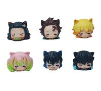 REOZIGN Kamado Tanjirou, Agatsuma Zenitsu, Kamado Nezuko Figure, Q Versione Mentale 6 cm / 2,4 pollici Modello Artigianale Gioco Personaggio Della Statua Regalo