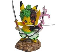 REOZIGN Pika Figure, Q versione in piedi Pika Cos Zoro Action Figures 12 cm / 4,7 pollici PVC Cosplay di personaggi collezionabili per i fan di anime Regalo