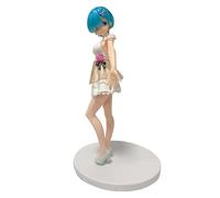 REOZIGN Statuetta di Ram, REM, in piedi, 19 cm, in PVC, fatta a mano, modello di Cosplay, collezione, regalo per i fan degli anime (a)