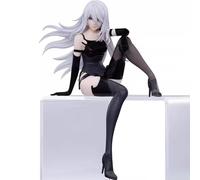 REOZIGN Yorha 2a Figure, seduto bello giovane, 2a figure anime, 15 cm, in PVC, figura, statua, decorazione ornamentale, regali