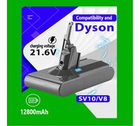 Rep100% NUOVO per Dyson V8 21.6V 12800mAh Batteria di ricambio per Dyson V8 Assoluto Cord-Free Aspirapolvere portatile Batte