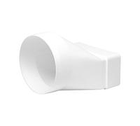 Repa Market 110 x 55 mm / 11 x 5,5 cm connettore rettangolare per tubo rotondo - 100 mm - Collegamento - Sistema di ventilazione, riscaldamento, raffreddamento - Aria - Aerazione Canalina, Tubi