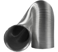 Repa Market - Ø125 mm - 1,5 m / Ø 3,15 '' - 1,5 m - Tubo flessibile in alluminio - Argento - Singolo articolo