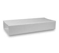 Repa Market 220 x 90 mm / 22 x 9 cm Canalina Rettangolare in Plastica - Lunghezza 100 cm - Condotto Aria Piatto - Tubo Ventilazione per HVAC, Cucina, Bagno - Condotto Slim per Spazi Stretti