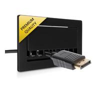 Repa Market Black Cord Hider - Supporto da parete per cavi TV, HDMI, per gestione cavi Ethernet, coassiale, altoparlante, staffa a parete per cavi a bassa tensione