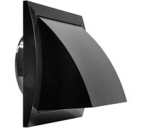 Repa Market Cappa di sfiato per asciugatrice da 10,2 cm, per pareti o soffitti, in plastica ABS, con copertura antipioggia e ammortizzatore di backdraft/coperture di scarico e sfiato dell'asciugatrice