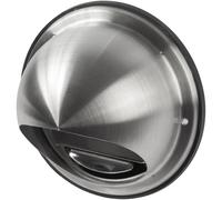 Repa Market Coperchio di sfiato in acciaio inox da 10,2 cm con guarnizione in gomma, tappo di aspirazione/scarico HVAC rotondo con griglia per evitare il flusso d'aria dalle raffiche - Include