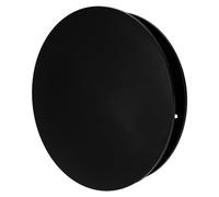 Repa Market Diffusore rotondo in plastica nera da 150 mm, regolabile, per HVAC, condotto dell'aria - scarico e ventilazione - Griglia di registro - Diffusore da bagno per soffitto e parete