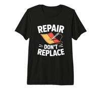 Repair Dont Replace Rammendo Visibile Moda Sostenibile Maglietta Premium