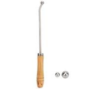 Repair Tools, Trombone Trumpet Kit, Stainless Steel Maintenance Set, Wooden Handle Design, Instrument Care Accessory for Saxophone, Wind, Brass, Music Practice, 9.21x0.83 inches