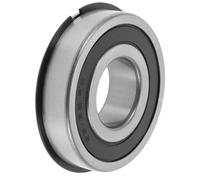 REPAIROCK 63/32NR2RS Cuscinetti A Gole Profonde 32x75x20mm P5 Doppia Guarnizione In Gomma Cuscinetti Lubrificati 1Pc Auto Scooter Skateboard Ruota Universale Tonalità Argento Nero