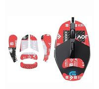 Repalcement - Nastro antiscivolo per mouse Logitech G302 G303, colore: rosso