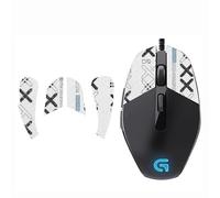 Repalcement - Nastro antiscivolo per mouse, per mouse da gioco Logitech G302 G303, metà bianco