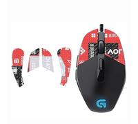 Repalcement - Nastro antiscivolo per mouse, per mouse da gioco Logitech G302 G303, metà rosso