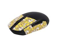 Repalcement - Nastro antiscivolo per mouse, per mouse da gioco Logitech G304 G102, metà giallo