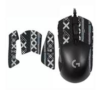 Repalcement - Nastro antiscivolo per mouse, per mouse da gioco Logitech G703 G403 G603, metà nero e bianco