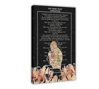 Repaly Poster musicale con cantante e celebrità Linkin Park One More Light, poster su tela, decorazione per camera da letto, sport, paesaggio per ufficio, camera da letto, regalo, con cornice, 30 x 45