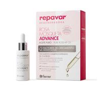 Repavar - Aceite Puro de Rosa Mosqueta - Con 2 Factores de Crecimiento - Tratamiento Cosmético Intensivo con Doble Potencia Reparadora - Formato Cuentagotas - 15 ml