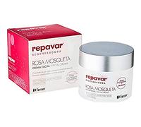 Repavar - Crema Viso Idratante - Rosa Mosqueta, Acido Ialuronico e Collagene - Arricchita con Vitamina E e Burro di Karitè - Rigenera la Pelle e Rallenta i Segni dell'Invecchiamento - 50 ml