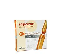 Repavar Rivitalizzante - Siero Metaglicano Flash Extreme - Effetto Tensore Immediato - A base di Vitamina C - Pelle più Luminosa e Radiosa - Fissa il Trucco - 5 Fiale da 1 ml