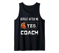 Repeat After Me Yes Coach Basket Divertente Sport Uomini Donne Canotta