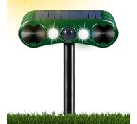 Repellente a ultrasuoni per gatti, dissuasore per gatti ad energia solare, 2 modalità, impermeabile IP55, repellente per animali selvatici, con sensore di movimento PIR e flash, per fattoria, giardino