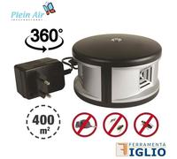 Repellente ad Ultrasuoni a 360° per Topi Insetti Zanzare 400 mq Scaccia Ratti