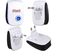 Repellente Ad Ultrasuoni per Topi, Antizanzare Insetti Scarafaggi Ratti, 4 Pack