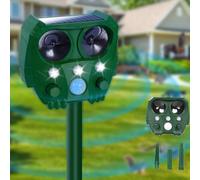 Repellente Gatti, Repellente per Animali, Dissuasore Ultrasuoni Piccioni,4 Modalità Regolabi,Ricarica Solare e USB,per Gatti da Esterno, Giardini e Campi, Facile da Installare