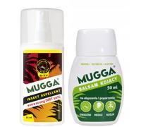 Repellente Insetti Mugga 75 ml 50% DEET Universale Balsamo 50 ml MUGGA