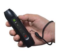 Repellente per cani ad ultrasuoni ad alta potenza Trainer Anti Barking LED dispositivo deterrente per cani Pet Dog Training telecomando con torcia elettrica Black