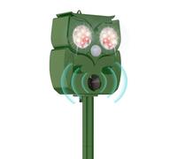 Repellente per gatti a ultrasuoni, deterrente per gatti, per giardino, ad energia solare, impermeabile, con rilevatore di movimento, adatto per respingere gatti, scoiattoli, piccioni, volpi, roditori