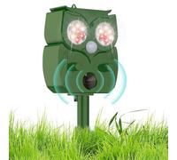 Repellente per gatti a ultrasuoni per giardini nel Regno Unito, spaventatore solare per gatti, con sensore di movimento, per cortile e fattoria, adatto per respingere gatti, volpi, scoiattoli