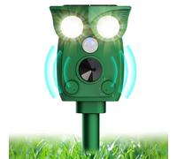 Repellente per gatti ad ultrasuoni, repellente solare per gatti, 4 modalità repellente per animali esterni, impermeabile IP54, repellente ad ultrasuoni, luce a LED per anti gatti, cani, topi, ratoni