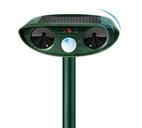 Repellente per gatti ad ultrasuoni, spaventatore solare per martore e gatti, con sensore di movimento fino a 10 m, automatico 13,5 KHZ-65,5 KHZ per gatti, cani, topi uccelli, martore