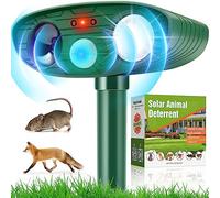 Repellente per gatti da giardino, a ultrasuoni, per volpe, deterrente per animali domestici, ad energia solare e impermeabile, luce lampeggiante per esterni, efficace per gatti, cani, volpi, uccelli