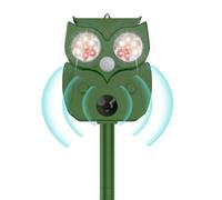Repellente per gatti da giardino, ad ultrasuoni, ad energia solare, con rilevatore di movimento, adatto per respingere gatti, scoiattoli, piccioni, volpi, roditori, ratti, piccioni