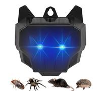 Repellente per gatti: deterrente per cervi a energia solare, repellente per luce di controllo dei predatori | Dispositivo repellente per puzzole Repellente per esterni impermeabile e gestito p