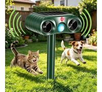 Repellente per gatti per giardini, deterrenti per gatti per giardini, deterrenti per volpi con ultrasuoni, sensore PIR, repellente per volpi, spaventapasseri per gatti per giardino, cortile fattoria