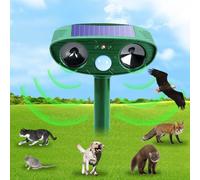 Repellente per Gatti, Ultrasuoni Dissuasore per Gatti Solare con Sensore di Movimento Dissuasori per Piccioni Ultrasuoni Protezione Solare ad Ultrasuoni Dissuasore per Talpe per Difesa Esterna