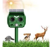 Repellente per gatti, USB e ad energia solare, deterrente per gatti da giardino, deterrente a ultrasuoni, per cortile, scoiattoli, gatti, ratti, volpi