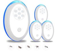 Repellente per insetti a ultrasuoni, trappole per topi elettroniche, 4 confezioni per interni, plugin repellente per ragni, zanzare, topi